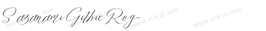 Sazanami Gothic Reg字体转换